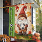 Thanksgiving Soccer Garden Flag & House Flag, Welcome Thankful Season Outdoor Decor, Yard Decor Gift For Soccer Lovers