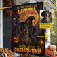 Personalized Halloween Dachshund Dog Garden & House Flag, Never Mind The Witch Yard Flag, Spooky Season Gift For Dog Lover