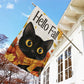 Thanksgiving Cat Garden Flag & House Flag, Hello Fall Thankful Season Outdoor Decor, Yard Decor Gift For Cat Loves