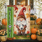 Thanksgiving Soccer Garden Flag & House Flag, Welcome Thankful Season Outdoor Decor, Yard Decor Gift For Soccer Lovers
