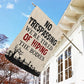 No Trespassing Graveyard Halloween Garden Flag & House Flag, Halloween Outdoor Decor, Spooky Yard Decor Gift