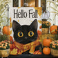 Thanksgiving Cat Garden Flag & House Flag, Hello Fall Thankful Season Outdoor Decor, Yard Decor Gift For Cat Loves