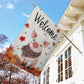 Thanksgiving Pig Garden Flag & House Flag, Welcome Thankful Season Outdoor Decor, Yard Decor Gift For Farm Loves