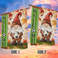 Thanksgiving Soccer Garden Flag & House Flag, Welcome Thankful Season Outdoor Decor, Yard Decor Gift For Soccer Lovers