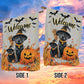 Halloween Dog Garden Flag & House Flag, Dog And Cat Welcome Spooky Season Outdoor Decor, Yard Decor Gift For Dog Lovers