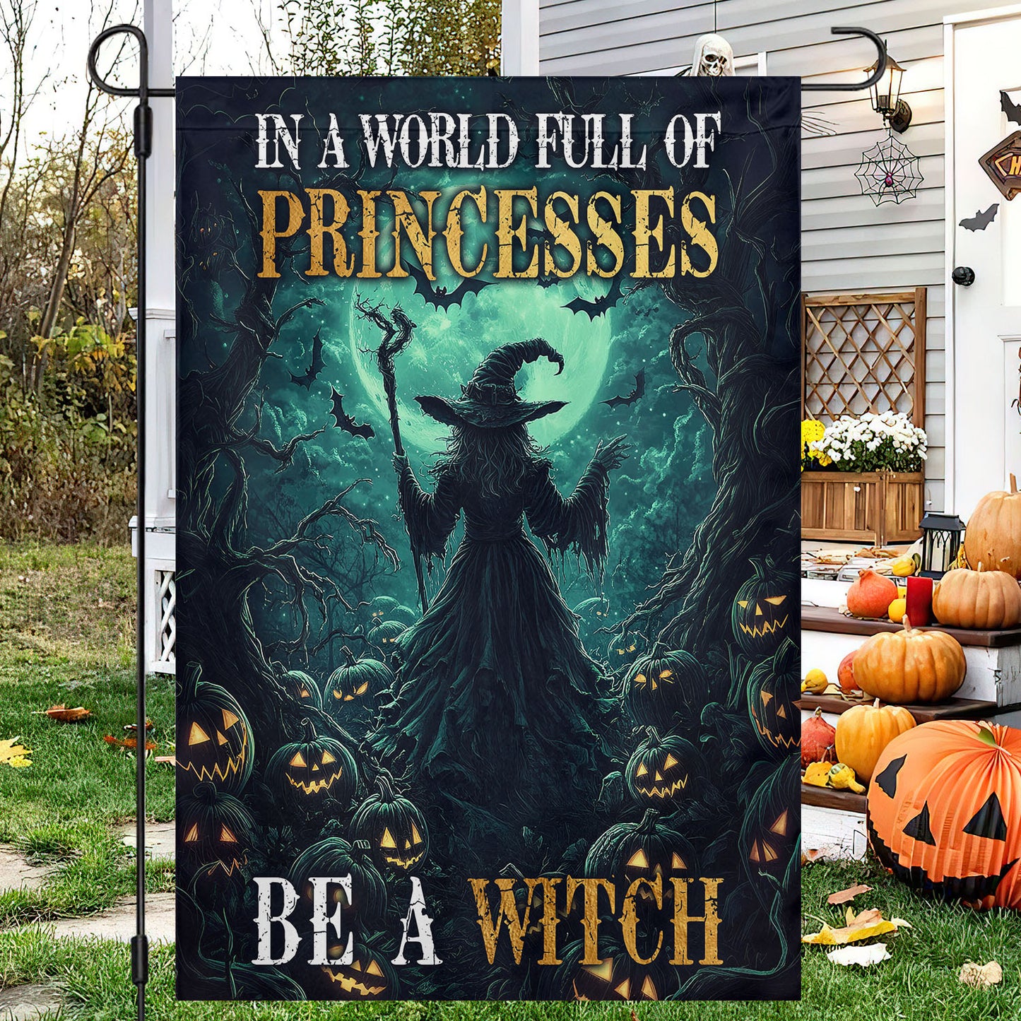 Halloween Witch Garden Flag House Flag, Be A Witch Yard Flag Spooky Season Gift For Witch Lovers