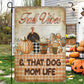 Thanksgiving Dog Garden & House Flag, Fall Vibes Outdoor Decor, Yard Decor Thankful Gift For Dog Lovers