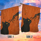Vintage Halloween Black Cat Garden & House Flag, Skeleton Hand Boop Yard Flag, Spooky Season Gift For Cat Lover