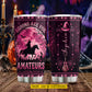 Personalized Halloween Witch Riding Horse Tumbler, Brooms Are For Amateurs, Spooky Season Stainless Steel Tumbler, Travel Mug Tumblers Gift For Horse Lover