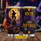 Personalized Halloween Softball Witch Tumbler, Hocus Pocus, Spooky Season Stainless Steel Tumbler, Travel Mug Tumblers Gift For Softball Lover