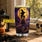 Personalized Halloween Softball Witch Tumbler, Hocus Pocus, Spooky Season Stainless Steel Tumbler, Travel Mug Tumblers Gift For Softball Lover