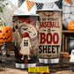 Personalized Halloween Ghost Baseball Tumbler, A Day Without Baseball Is Boo Sheet, Spooky Season Stainless Steel Tumbler, Travel Mug Tumblers Gift For Baseball Lover