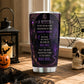 Personalized Halloween Gothic Witch Tumbler, Ought Never To Be Frightened In The Darkest Forest, Spooky Season Stainless Steel Tumbler, Travel Mug Tumblers Gift For Witch Lover