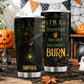 Personalized Halloween Witch Tumbler, I’m A Descendant Of That Witch, Spooky Season Stainless Steel Tumbler, Travel Mug Tumblers Gift For Witch Lover