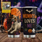 Personalized Halloween Dog Tumbler, Mummy Loves Me, Spooky Season Stainless Steel Tumbler, Travel Mug Tumblers Gift For Dog Lover