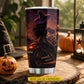 Personalized Halloween Motorcycle Witch Tumbler, My Broom Broke So Now I Ride A Motorcycle, Spooky Season Stainless Steel Tumbler, Travel Mug Tumblers Gift For Bikers