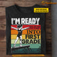 Funny Personalized Back To School Gymnastic Kid T-shirt, I'm Ready To Flip Into Tees Gift For Gymnastics Lovers