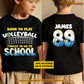 Personalized School Volleyball Kid Two-sided T-shirt, Born To Play Volleyball Sport Tees Gift For Volleyball Lovers