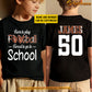 Personalized Back To School Football Kid Two-sided T-shirt, Born To Play Football Sport Tees Gift For Football Lovers