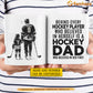 Personalized Hockey Dad Daughter Mug, Behind Every Hockey Player Gift Mug, Father's Day Cups For Hockey Lover