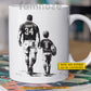 Personalized Rugby Dad Son Mug, Behind Every Rugby Player Gift Mug, Father's Day Cups For Rugby Lovers