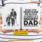 Personalized Hockey Dad Son Mug, Behind Every Hockey Player Gift Mug, Father's Day Cups For Hockey Lovers