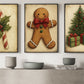 Set Of 3 Christmas Canvas Painting, Rustic Holiday Warmth Wall Art Decor, Xmas Poster Gift To Decor House Or Office