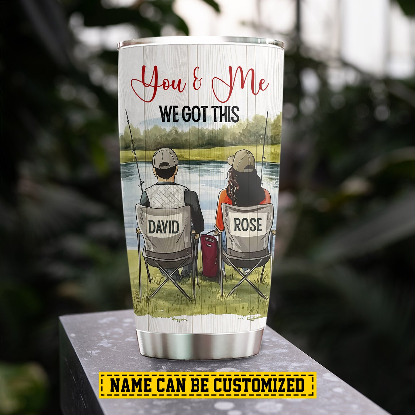 Personalized Fishing Couple Tumbler, You Are The Love Of My Life Stainless Steel Tumbler, Travel Mug Tumblers Valentine's Day Gift For Fishing-Loving Couple