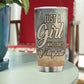Personalized Volleyball Tumbler, Just A Girl Who Loves Volleyball, Volleyball Stainless Steel Tumbler, Gift For Volleyball Lovers, Travel Tumbler