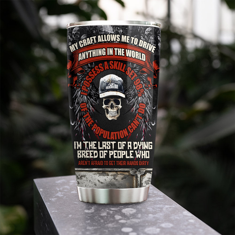 Personalized Trucker Stainless Steel Tumbler, Funny Quotes Tumbler Gifts For Truck Drivers