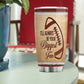 Personalized Football Couple Tumbler, To Me You're Always A Winner Sport Stainless Steel Tumbler, Travel Mug Tumblers Valentine's Day Gift For Football-Loving Couple