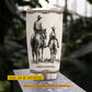 Personalized Cowboy & Cowgirl Dad Daughter Tumbler, Behind Every Horse Girl Stainless Steel Tumbler, Travel Mug Tumblers Father's Day Gift For Cowboy & Cowgirl Lover
