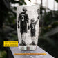 Personalized Lacrosse Dad Son Tumbler, Behind Every Lacrosse Player Sports Stainless Steel Tumbler, Travel Mug Tumblers Father's Day Gift For Lacrosse Lovers