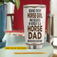 Personalized Cowboy & Cowgirl Dad Daughter Tumbler, Behind Every Horse Girl Stainless Steel Tumbler, Travel Mug Tumblers Father's Day Gift For Cowboy & Cowgirl Lover