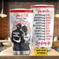 Personalized Firefighter Couple Tumbler, You Are The Love Of My Life Stainless Steel Tumbler, Travel Mug Tumblers Valentine's Day Gift For Firefighter-Loving Couple