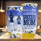 Personalized Volleyball Mom Daughter Tumbler, Behind Every Volleyball Player Stainless Steel Tumbler, Best Mother's Day Gift For Volleyball Lovers