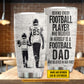 Personalized Football Dad Son Tumbler, Behind Every Football Player Sports Stainless Steel Tumbler, Travel Mug Tumblers Father's Day Gift For Football Lovers