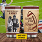 Personalized Football Couple Tumbler, To Me You're Always A Winner Sport Stainless Steel Tumbler, Travel Mug Tumblers Valentine's Day Gift For Football-Loving Couple