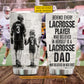 Personalized Lacrosse Dad Daughter Tumbler, Behind Every Lacrosse Player Sports Stainless Steel Tumbler, Travel Mug Tumblers Father's Day Gift For Lacrosse Lovers