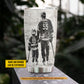 Personalized Hockey Dad Son Tumbler, Behind Every Hockey Player Sports Stainless Steel Tumbler, Travel Mug Tumblers Father's Day Gift For Hockey Lovers