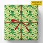Personalized Shamrock Wrapping Paper, Fresh Green Luck Wrapping Paper Rolls, St Patrick's Day Gift Wrap For Irish Lover