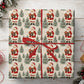 Vintage Christmas Wrapping Paper, Santa's Little Christmas Surprise Wrapping Paper Rolls, Xmas Gift Wrap
