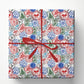 Vintage Christmas Stamps Wrapping Paper, North Pole Postage Stamp Pattern Wrapping Paper Rolls, Xmas Gift Wrap For Stamp Lover