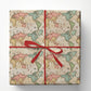 Vintage World Map Wrapping Paper, Antique Atlas Cartography Design Wrapping Paper Rolls, Gift Wrap For Travelers & Adventure Lovers