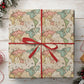 Vintage World Map Wrapping Paper, Antique Atlas Cartography Design Wrapping Paper Rolls, Gift Wrap For Travelers & Adventure Lovers