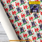 Personalized Football Wrapping Paper, Football Star Pattern Wrapping Paper Rolls, Gift Wrap For Football Lover