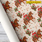 Personalized Western Christmas Cowboy Wrapping Paper, Cowboy Santa Riding Horse Wrapping Paper Rolls, Xmas Gift Wrap For Cowboys
