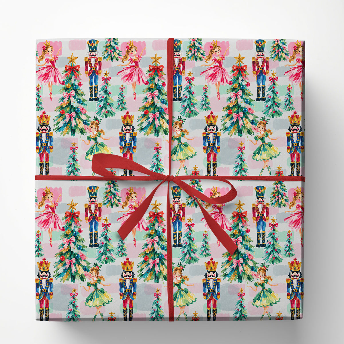 Christmas Nutcracker Ballet Wrapping Paper, Dance Of The Sugar Plum Fairy Wrapping Paper Rolls, Xmas Gift Wrap For Ballerina