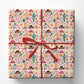 Pink Western Cowgirl Wrapping Paper, Cowgirl Boots And Hats Wrapping Paper Rolls, Gift Wrap For Cowgirls
