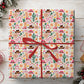 Pink Western Cowgirl Wrapping Paper, Cowgirl Boots And Hats Wrapping Paper Rolls, Gift Wrap For Cowgirls